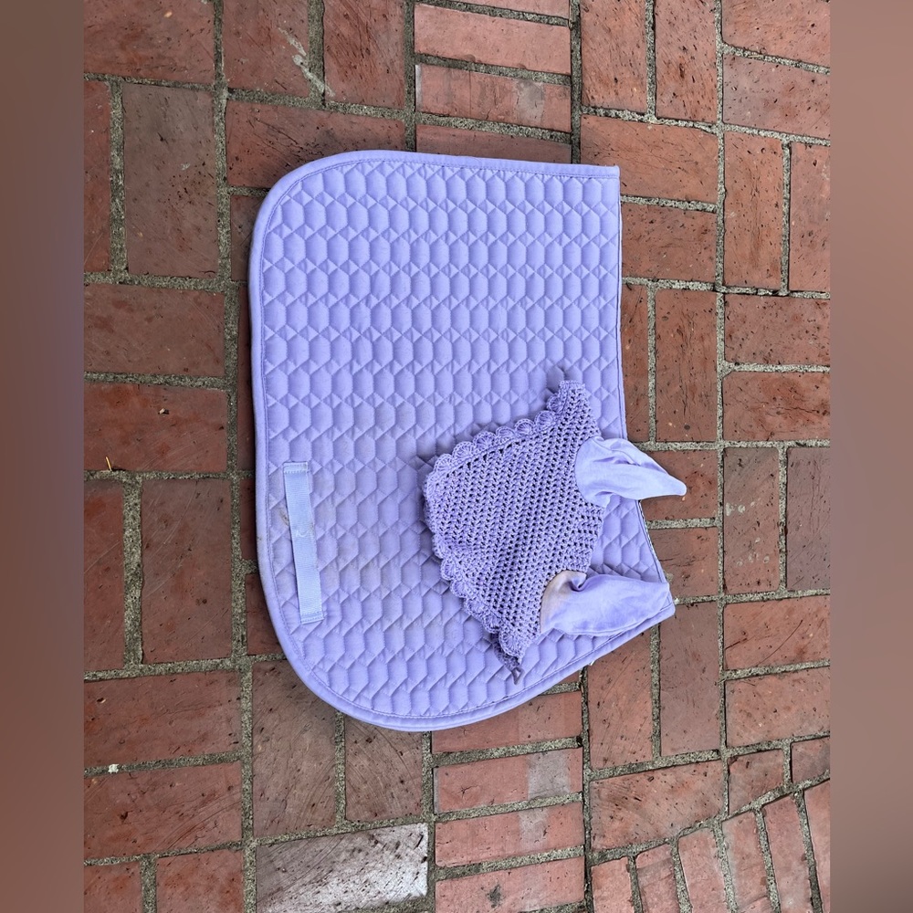 Purple saddle pad!